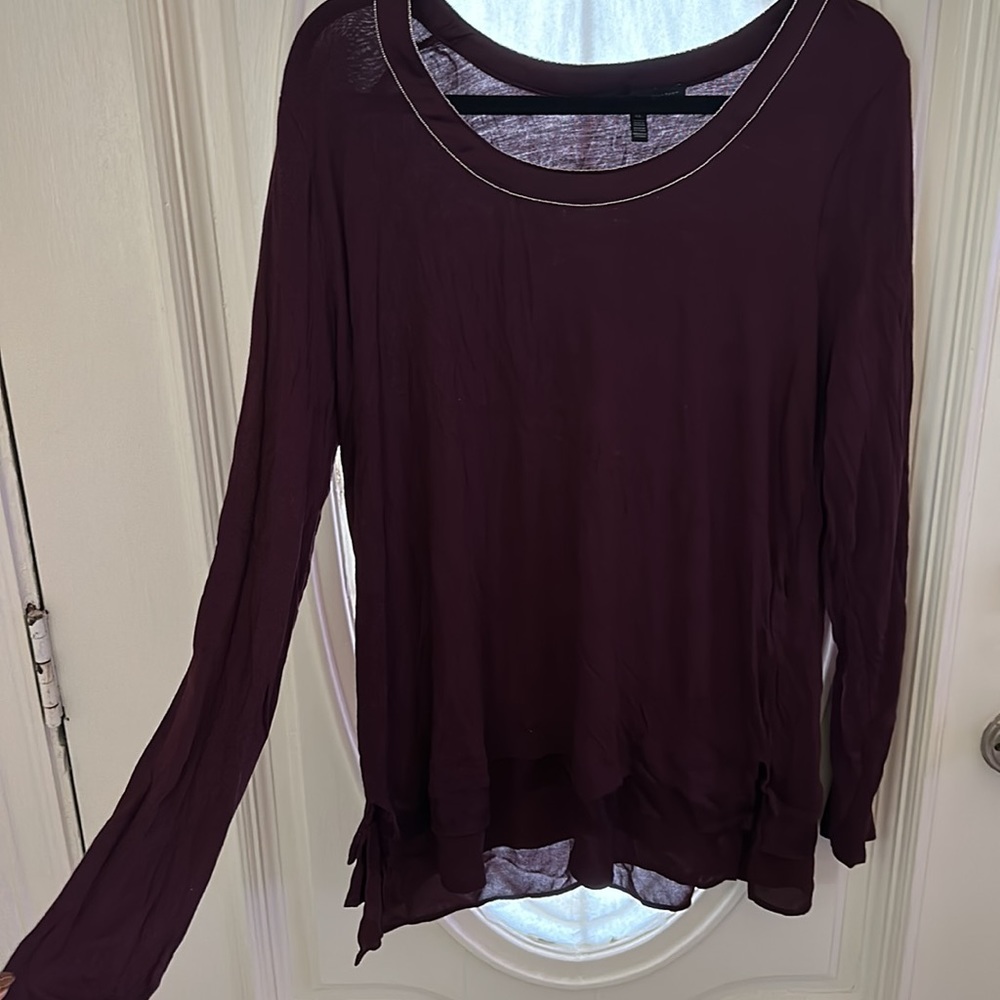 Maroon Top White House black market